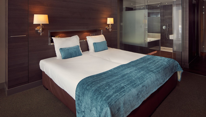 superior room with bubble bath & shower